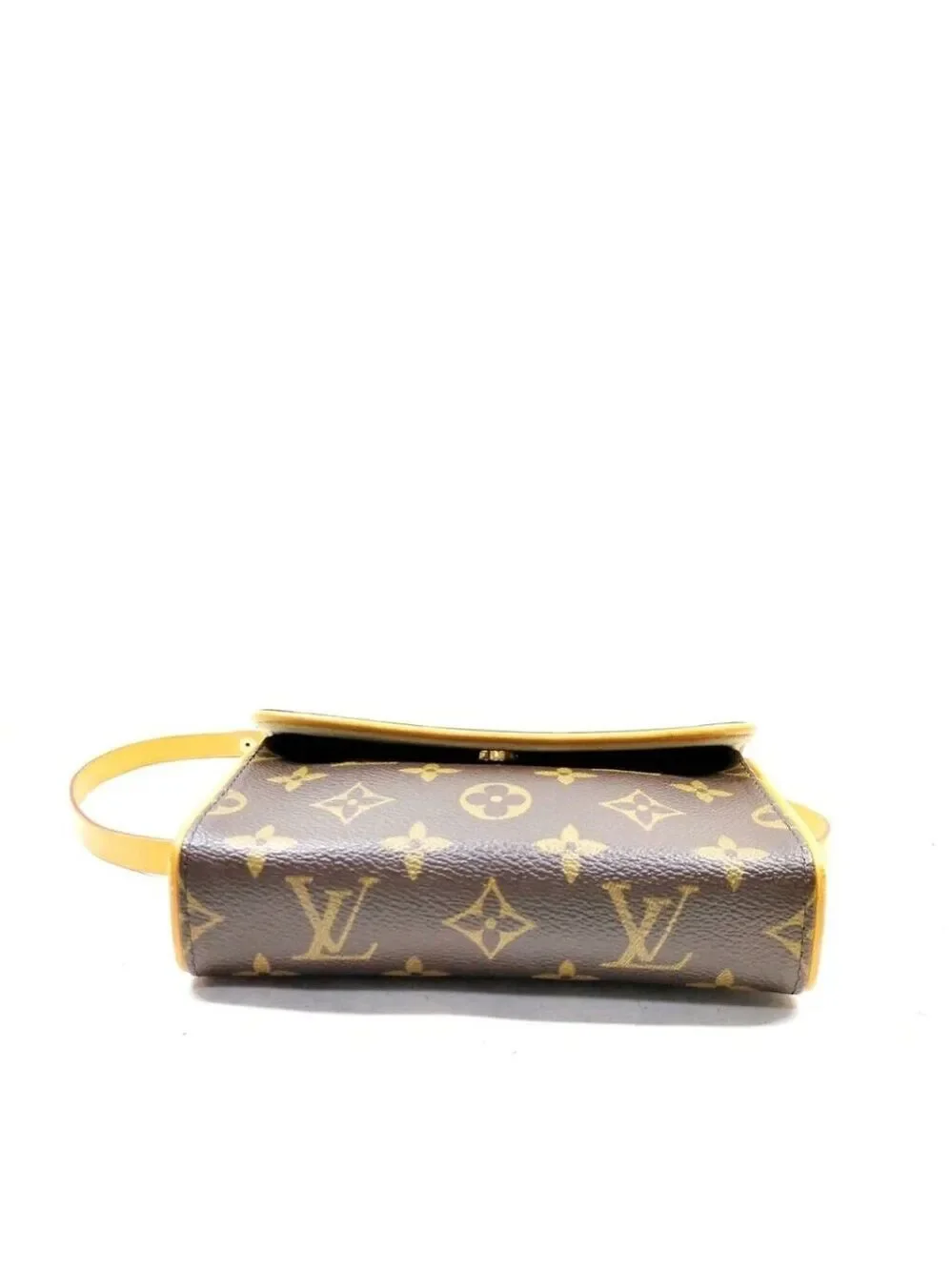 Louis Vuitton LV Shoulder Bag Pochette Florentine Brown Monogram 600-052225